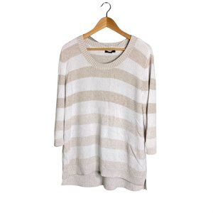 Tommy Hilfiger XXL Tunic Sweater Stripe 3/4 Sleeve